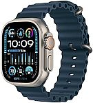 Apple Watch Ultra 2 [GPS + Cellular 49mm] Smartwatch with Rugged Titanium Case & Blue Ocean Band $749