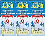 3-pack 4 fl oz Advil Children's Pain Reliever and Fever Reducer $12.85