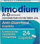 24-Count Imodium A-D Anti-Diarrheal Caplets $5.35