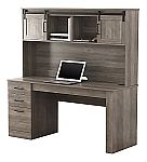 Realspace Peakwood 65" Computer Desk With Hutch And Wireless Charging $269.99