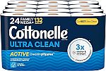 24 Family Mega Rolls Cottonelle Ultra Clean Toilet Paper $20