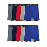 10-Pack Fruit of the Loom Men's CoolZone Boxer Briefs $18.98 and more