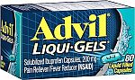 80 Count Advil Liqui-Gels 200mg Liquid Capsules $5.24