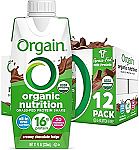 12-pack Orgain Organic Nutritional Protein Shake 11 fl oz $14.34