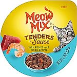 12-Ct 2.75 Oz Meow Mix Tenders in Sauce Wet Cat Food $4.28