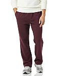 Amazon Essentials Men's Fleece Sweatpant (Burgundy) $6