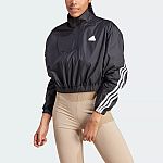adidas women Future Icons 3-Stripes Woven 1/4 Zip Jacket $15