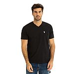 U.S. Polo Assn. Men's Short Sleeve V-Neck Tee $5.68