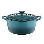 3.5-Qt Food Network Ombre Enameled Cast-Iron Dutch Oven $25.49 and more