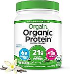 1.02-Lb Orgain Organic Vegan Protein Powder (Vanilla Bean) $11.27