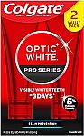 2-pack Colgate Optic White Pro Series Whitening Toothpaste 3 oz $8.74