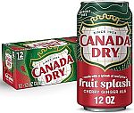 36-Count 12oz Canada Dry Cherry Gingerale Fruit Splash $11.53