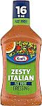 Kraft Salad Dressing 16 oz Fat Free Zesty Italian $1.84 and more