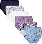 6-Pk Hanes Women's Signature Cotton Breathe Briefs Pack (Size 7) $5.06