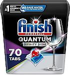 70-Ct Finish Quantum Infinity Shine Dishwasher Detergent Powerball $16