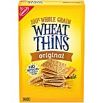 8.5-Oz Wheat Thins Whole Grain Wheat Crackers 5 for $9.90
