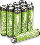 Amazon Basics Rechargeable Batteries $9 (12X AAA), $13 (16X AA)