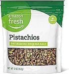 12Oz Amazon Fresh No Shells Dry Roasted with Sea Salt Pistachios $5.50