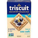 8.5-Oz Triscuit Hint of Sea Salt Whole Grain Wheat Crackers $1.84 and more
