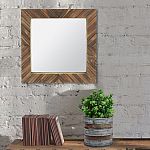 16" x 16" Better Homes & Gardens Wood Square Wall Mirror $18