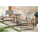 3-Piece Hampton Bay Cayman Wicker Outdoor Patio Bistro Set $112