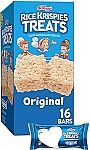 16 Counts Rice Krispies Treats Crispy Marshmallow Squares Bars $3.81