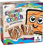 5 x 6ct Cinnamon Toast Crunch Soft Baked Oat Bars $6.40