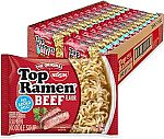 24-pack Nissin Top Ramen Noodle Soup, Beef, 3 Ounce $4.76