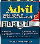 50x2 Advil Pain Reliever and Fever Reducer with Ibuprofen 200mg $7.49