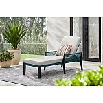 Hampton Bay Heather Glen Metal Outdoor Lounge Chair with CushionGuard $74.75 and more