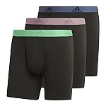 3-Pack adidas Men's Performance Stretch Cotton Boxer Brief $12