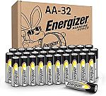 32 Count Energizer AA Batteries, Alkaline Power Double A Battery $13.15