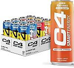 12-Pack 12-Oz Cellucor C4 Energy & Smart Energy Drinks $12.77