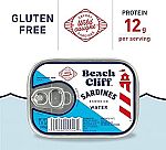 12-Pack 3.75-Oz Beach Cliff Sardines in Water $7.92