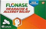 48 Count Flonase Headache and Allergy Relief Caplets $6 and more