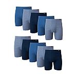 10-Pk Hanes Men's Soft & Breathable Comfort Soft Waistband Boxer Briefs $19.98