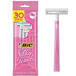 10-Count Bic Silky Touch Women's Disposable Razors With 2 Blades $2