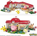 648-Piece MEGA Forest Pokémon Center Building Toy Set w/ 4 Figures $26.40