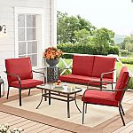 4-Piece Mainstays Dashwood Outdoor Patio Conversation Set (4 colors) $248