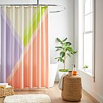 72" x 72" Mainstays Colorblock Shower Curtain $2.74