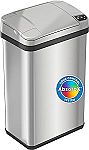 iTouchless 4 Gallon Sensor Trash Can with AbsorbX Odor Filter and Air Freshener $39.96 and more