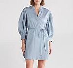 Rebecca Taylor Blouson Sleeve Belted Shift Dress $32 and more