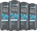 4-Count 18-Oz Dove MEN+CARE Body and Face Wash $7