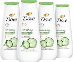4-Ct 20 Oz Dove Body Wash (Various choices) $11