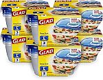 18 Count GladWare Deep Dish Food Storage Containers With Glad Lock Tight Seal $11.23