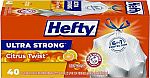 120-Count 13-Gallon Hefty Ultra Strong Tall Kitchen Trash Bags $21 + Get $10 Credit