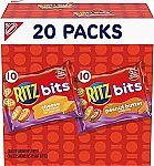 20-Pack Ritz Bits Cheese & Bits Peanut Butter Cracker Sandwiches $4.89