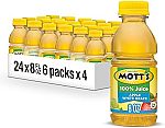 24 Count Mott's 100% Apple White Grape Juice, 8 Fl Oz Bottles $9.53