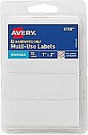 72 Counts Avery 1"x3" Multi-Use Removable Labels $1.42