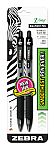 2-Ct Zebra Pen Z-Grip Retractable Ballpoint Pen, Medium Point, 1.0mm $0.83